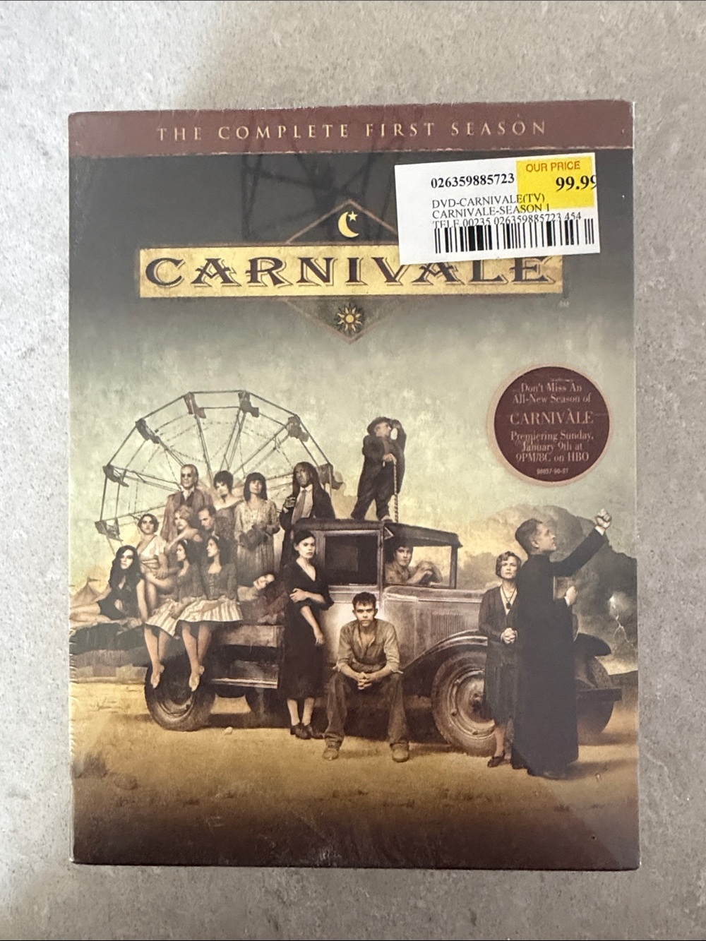 Carnivàle: The Complete First Season DVD Box Set - Sepia Artwork